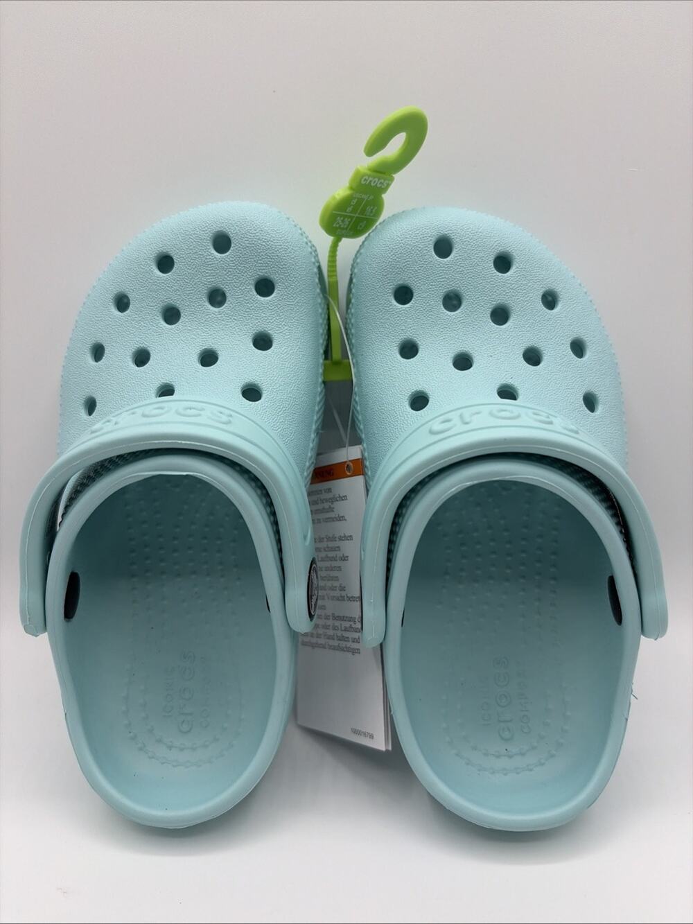 Crocs Kids Classic Clog Size C9 EU 26 Retro Teal NWT